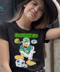 Green Bay Packers go Pack go Donald Duck stomp Dallas Cowboys shirt