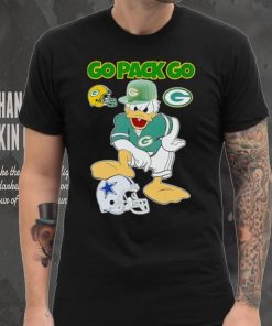 Green Bay Packers go Pack go Donald Duck stomp Dallas Cowboys shirt