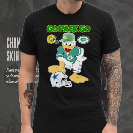 Green Bay Packers go Pack go Donald Duck stomp Dallas Cowboys shirt