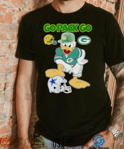 Green Bay Packers go Pack go Donald Duck stomp Dallas Cowboys shirt