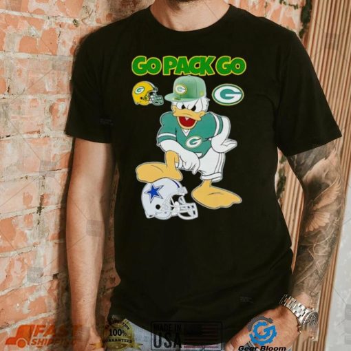Green Bay Packers go Pack go Donald Duck stomp Dallas Cowboys shirt
