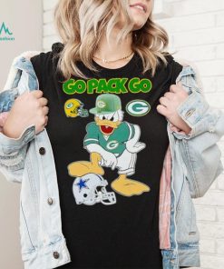 Green Bay Packers go Pack go Donald Duck stomp Dallas Cowboys shirt
