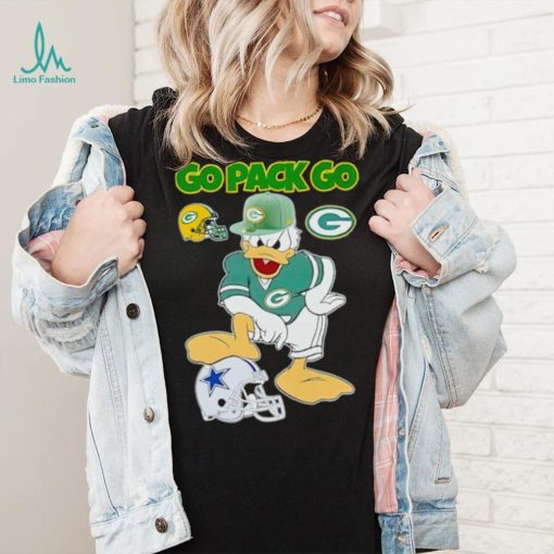 Green Bay Packers go Pack go Donald Duck stomp Dallas Cowboys shirt