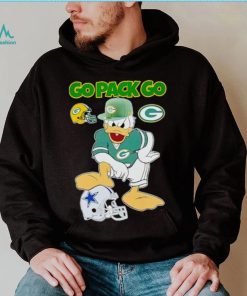 Green Bay Packers go Pack go Donald Duck stomp Dallas Cowboys shirt