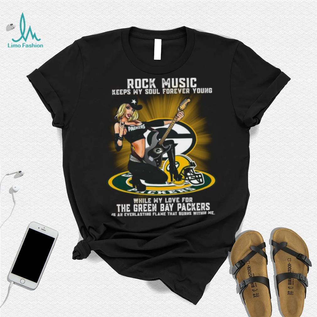 Green Bay Packers rock music keep my soul forever young shirt Green Bay Packers rock music keep my soul forever young shirt