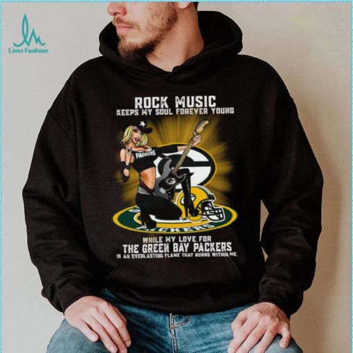 Green Bay Packers rock music keep my soul forever young shirt