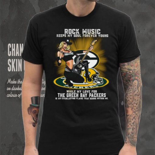 Green Bay Packers rock music keep my soul forever young shirt