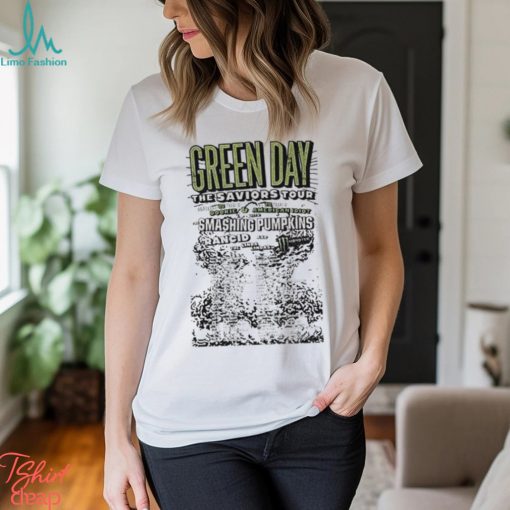Green Day Band The Saviors 2024 Tour Sided T Shirt