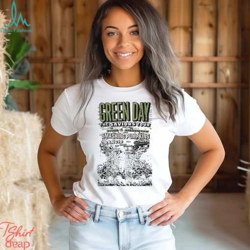 Green Day Band The Saviors 2024 Tour Sided T Shirt