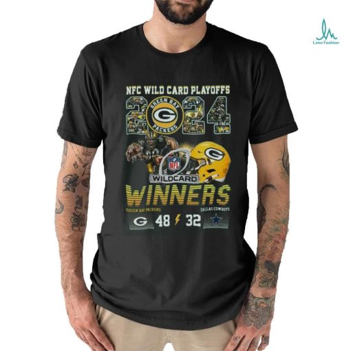 Green bay packers team 2024 nfc wild card playoffs winners green bay packers and dallas cowboys 48 32 shirt