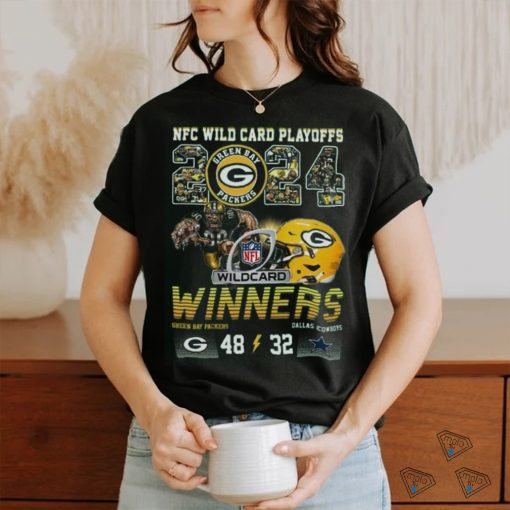 Green bay packers team 2024 nfc wild card playoffs winners green bay packers and dallas cowboys 48 32 shirt
