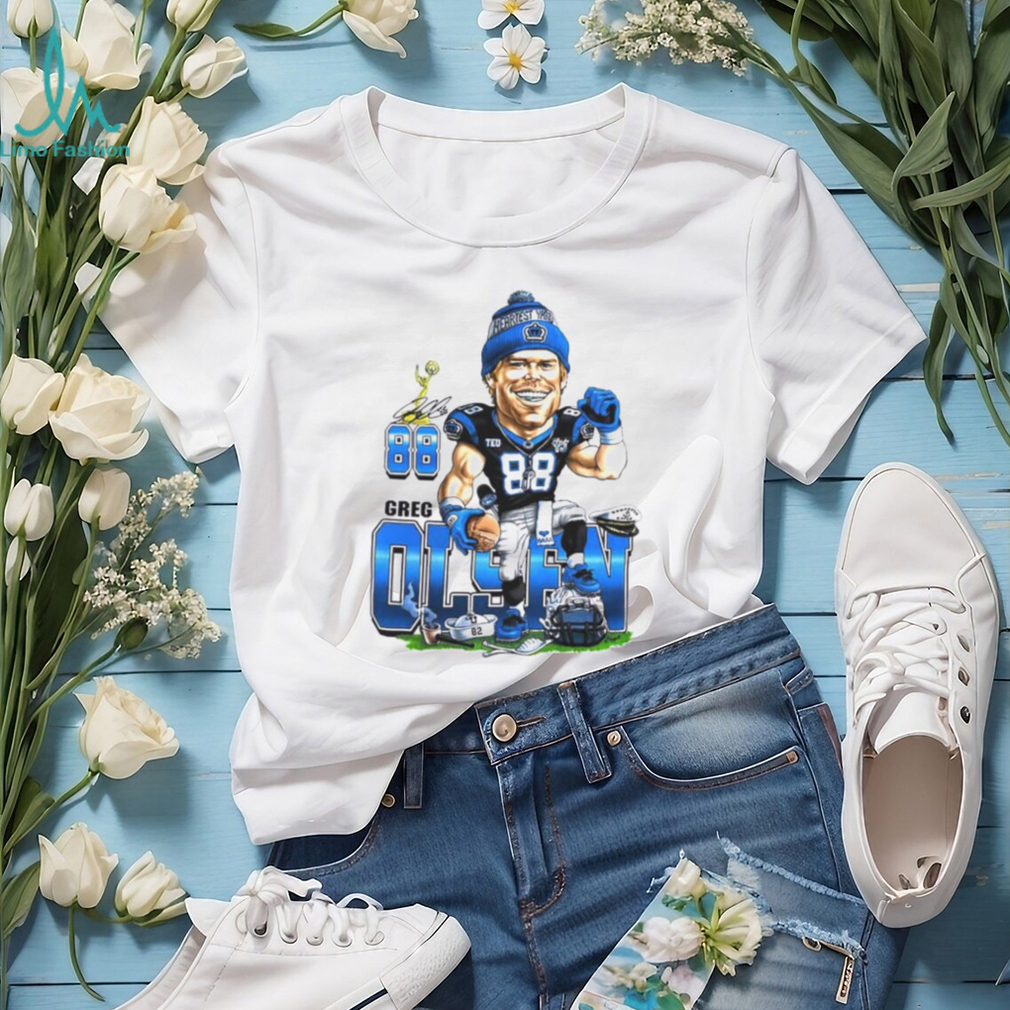 Greg Olsen Player Cartoon Signature Shirt Greg Olsen Player Cartoon Signature Shirt