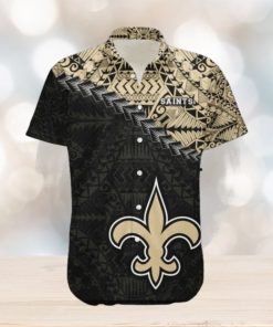 Grunge Polynesian Tattoo New Orleans Saints NFL Hawaiian Shirt