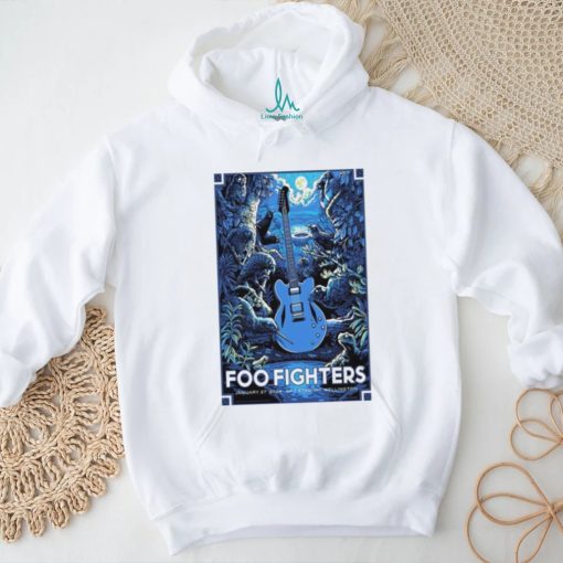 Guitar Foo Fighters January 27, 2024 Sky Stadium Wellington, NZ poster shirt