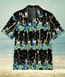 Guitar Lover 3D Bass Guitar Tropical Hawaiian Shirt