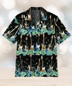 Guitar Lover 3D Bass Guitar Tropical Hawaiian Shirt