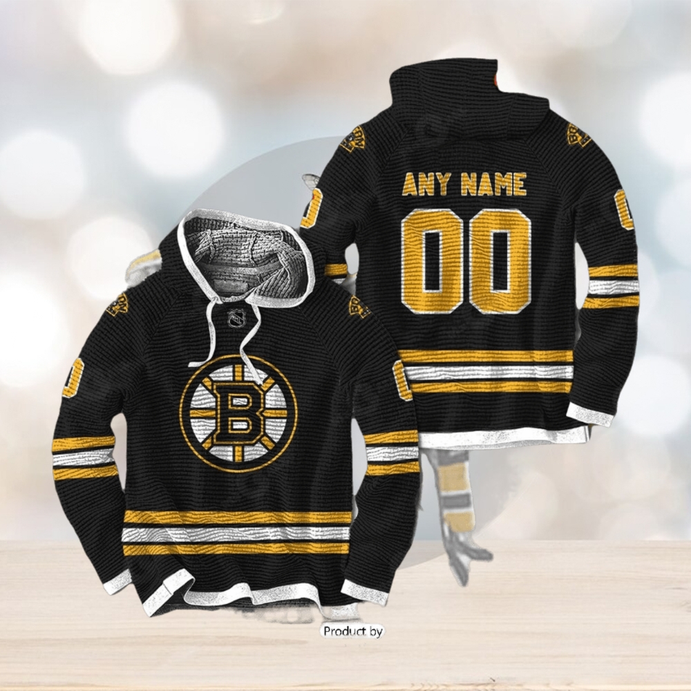 HOT Boston Bruins NHL Personalized New Black Hoodie 3D Limited HOT Boston Bruins NHL Personalized New Black Hoodie 3D Limited
