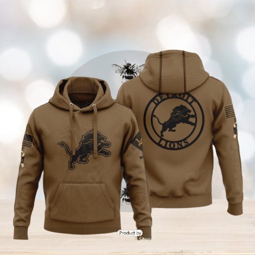 HOT Detroit NFL Salute To Service Veterans Day Hoodie 3D