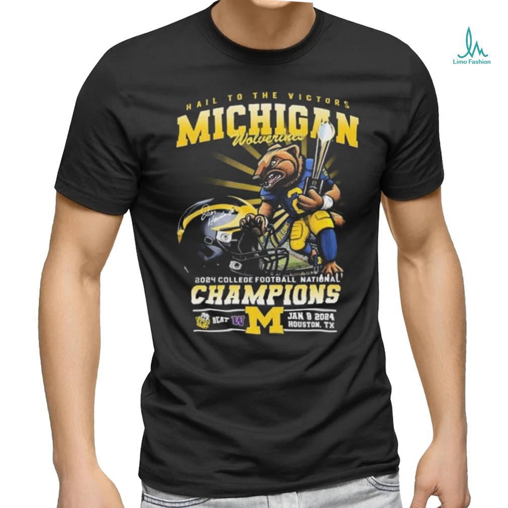 Hail To The Victors Michigan Wolverines 2023 2024 National Champions Beat Washington Shirt Hail To The Victors Michigan Wolverines 2023 2024 National Champions Beat Washington Shirt
