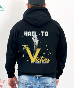 Hail To The Victors Trophy 2023 CFP National Champions Michigan Wolverines Shirt
