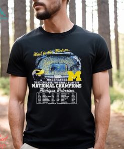 Hail to the Victors undefeated Michigan Wolverines T shirt
