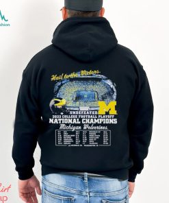 Hail to the Victors undefeated Michigan Wolverines T shirt