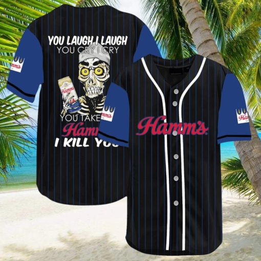 Hamm’S Beer Protective Laugh Cry Baseball Jersey