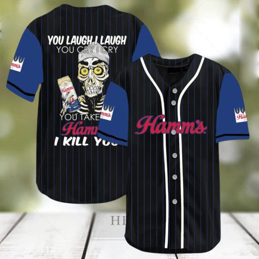 Hamm’S Beer Protective Laugh Cry Baseball Jersey