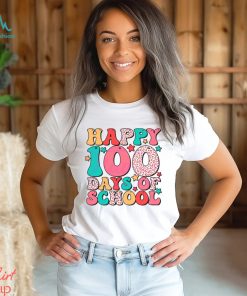 Happy 100 Days Of School Teacher Shirt, hoodie, sweater, long sleeve and tank top Happy 100 Days Of School Teacher Shirt