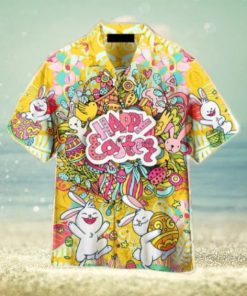 Happy Easter Rabbit Eggs Hawaiian Shirt Aloha For Men And Women