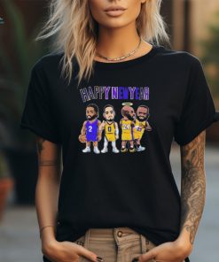 Happy New Year Chibi NBA Legend Kobe Bryant and James 2024 shirt