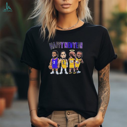 Happy New Year Chibi NBA Legend Kobe Bryant and James 2024 shirt