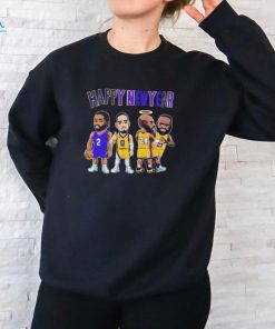 Happy New Year Chibi NBA Legend Kobe Bryant and James 2024 shirt