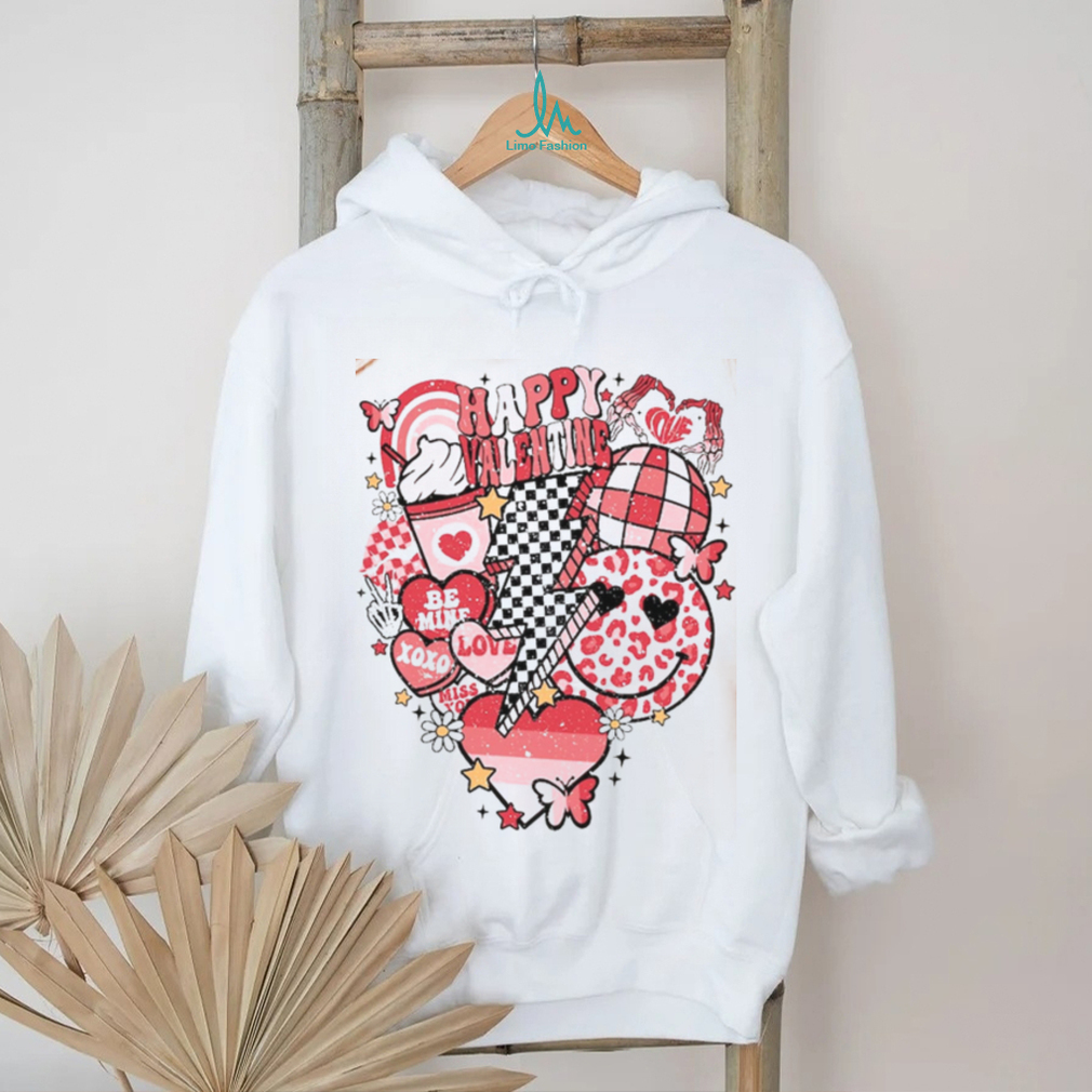 Happy Valentine Groovy 90s Vintage Style T Shirt Happy Valentine Groovy 90s Vintage Style T Shirt