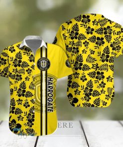 Harrogate Town Afc Logo Tropical Hawaiian Shirt Beautiful Patterns