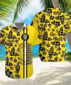 Harrogate Town Afc Logo Tropical Hawaiian Shirt Beautiful Patterns