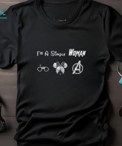 Harry Potter Minnie Avengers Lover Gift Im A Simple Woman Tshirt