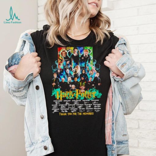 Harry Potter signatures thank you for the memories shirt