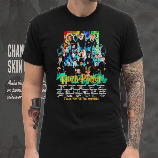 Harry Potter signatures thank you for the memories shirt