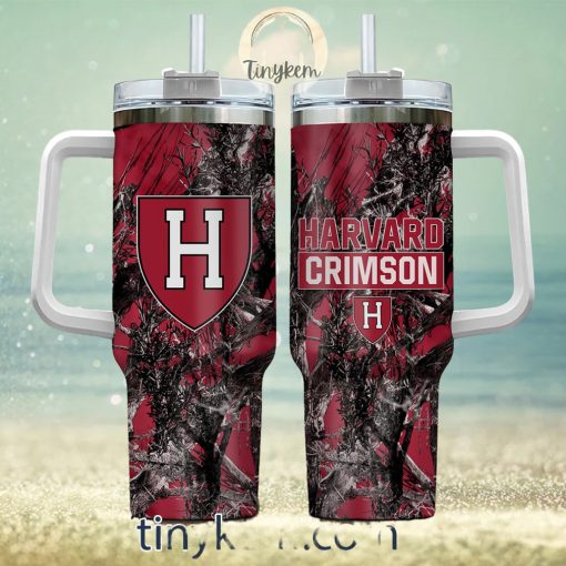 Harvard Crimson Realtree Hunting 40oz Tumbler