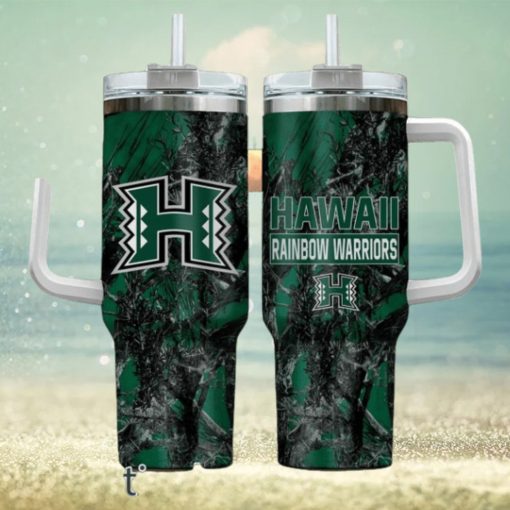 Hawaii Rainbow Warriors Realtree Hunting 40oz Tumbler