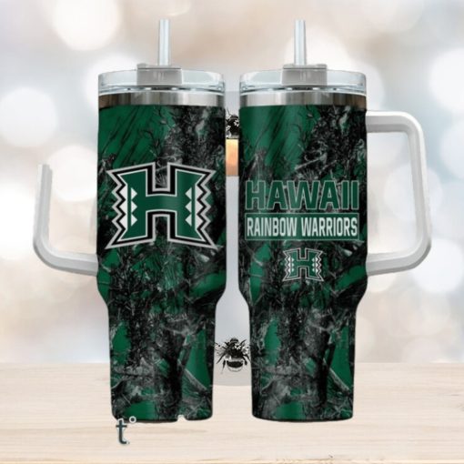 Hawaii Rainbow Warriors Realtree Hunting 40oz Tumbler