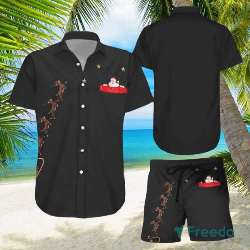 Hawaii Shirt Bamboo Cay Peekaboo Santa Hawaiian Shirts And Short Summer Beach Set