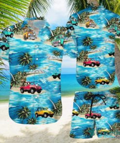 Hawaiian Aloha Shirts Beach And Jeeps Hawaiian Shirts And Short Summer Beach Set