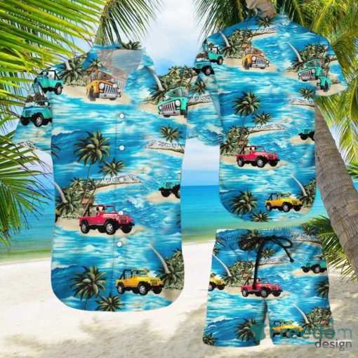 Hawaiian Aloha Shirts Beach And Jeeps Hawaiian Shirts And Short Summer Beach Set