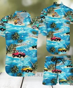 Hawaiian Aloha Shirts Beach And Jeeps Hawaiian Shirts And Short Summer Beach Set