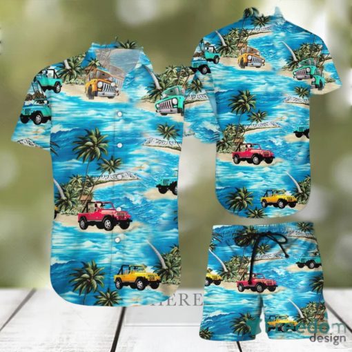 Hawaiian Aloha Shirts Beach And Jeeps Hawaiian Shirts And Short Summer Beach Set