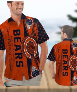 Hawaiian Shirt Flair with Chicago Bears Short Sleeve Tropical Shirt