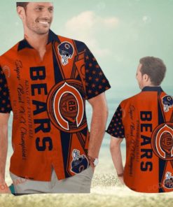 Hawaiian Shirt Flair with Chicago Bears Short Sleeve Tropical Shirt