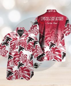 Hawaiian Short Sleeve Shirt Atlanta Falcons Tropical Button Up